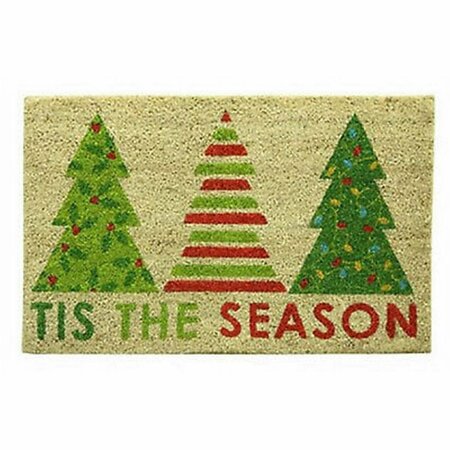 BACOVA GUILD 18 x 28 in. Koko Printed Tis the Season Mat, Multicolor BA570314